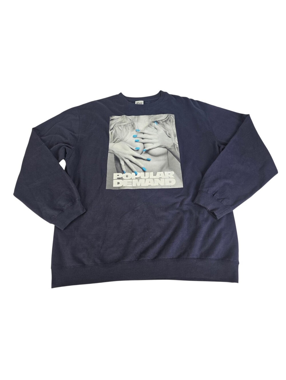 Popular Demand Men's Crew Sweatshirt Graphic Print Pullover Men's 3XL Sexy Lady